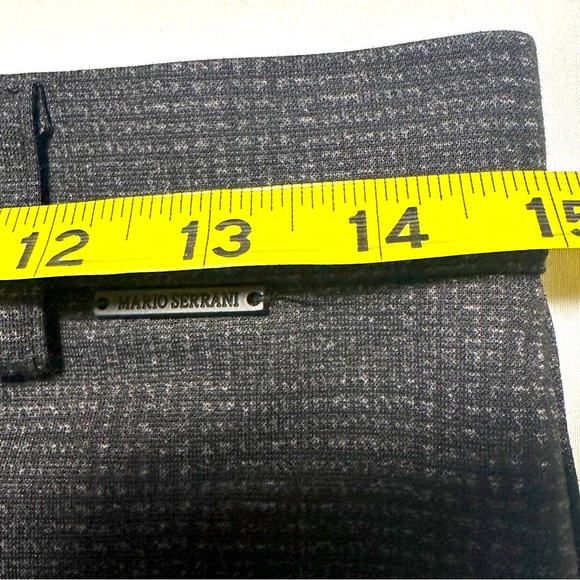 Mario Serrani Italy Womens Comfort Stretch Mini Check, Sz Small Pants - Picture 8 of 9